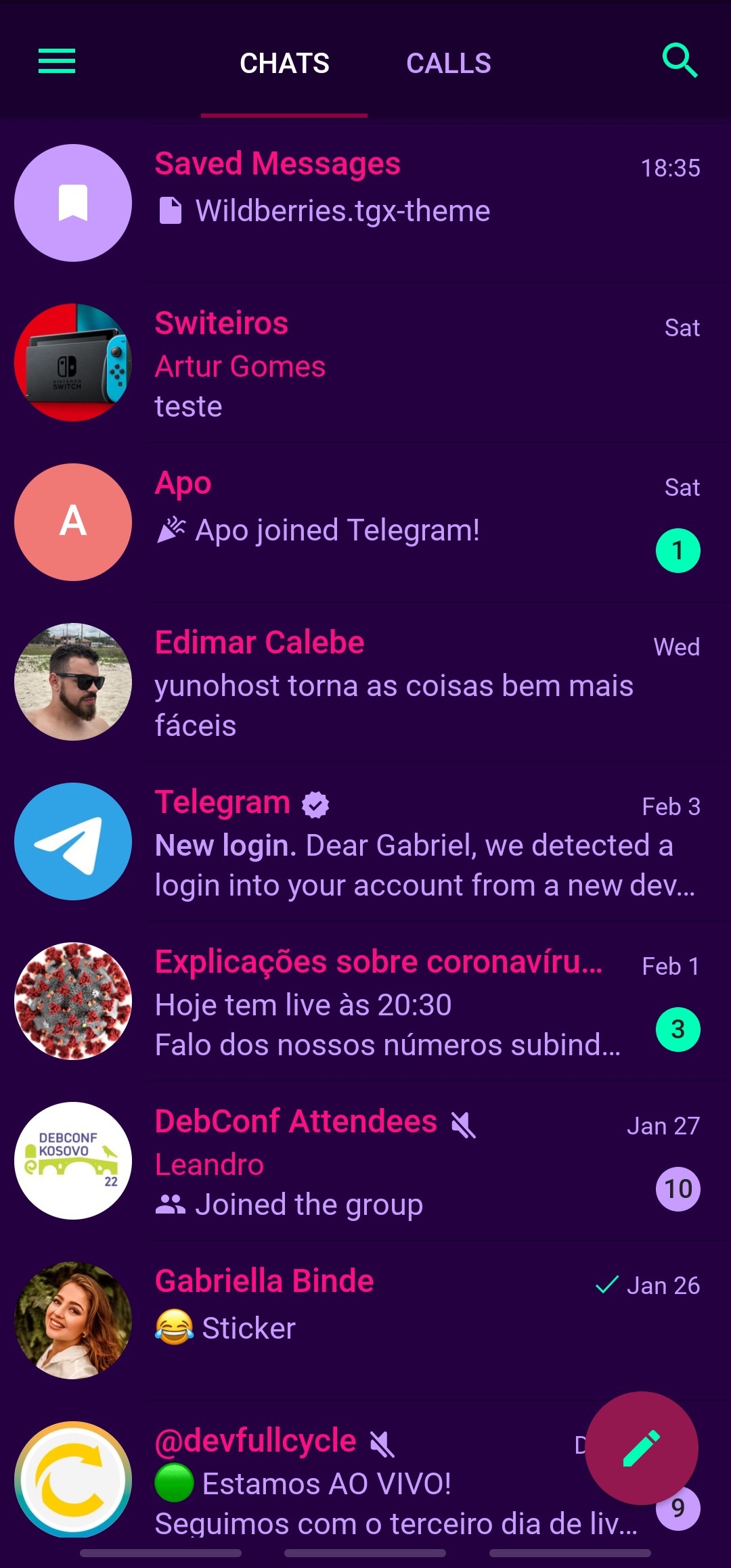 telegram-x screenshot